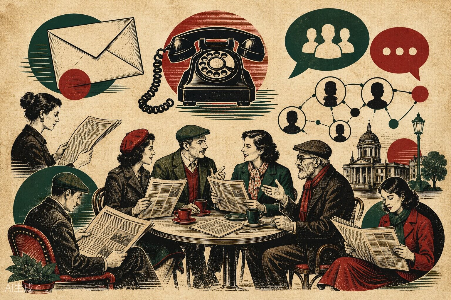 Lectores compartiendo información