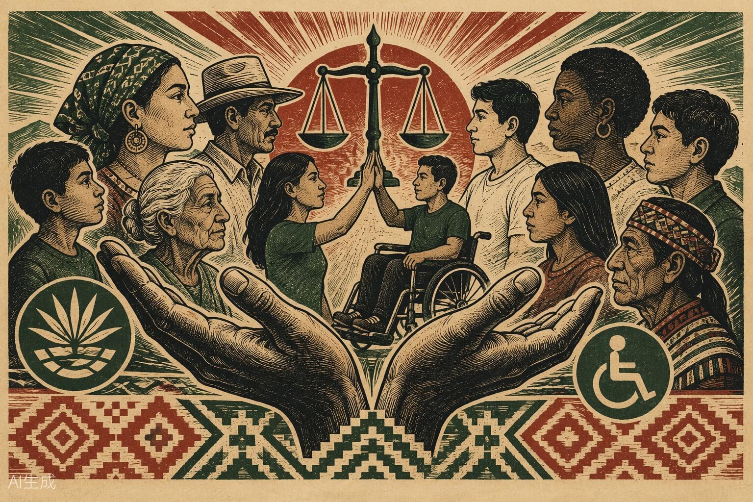 Ilustración de derechos humanos